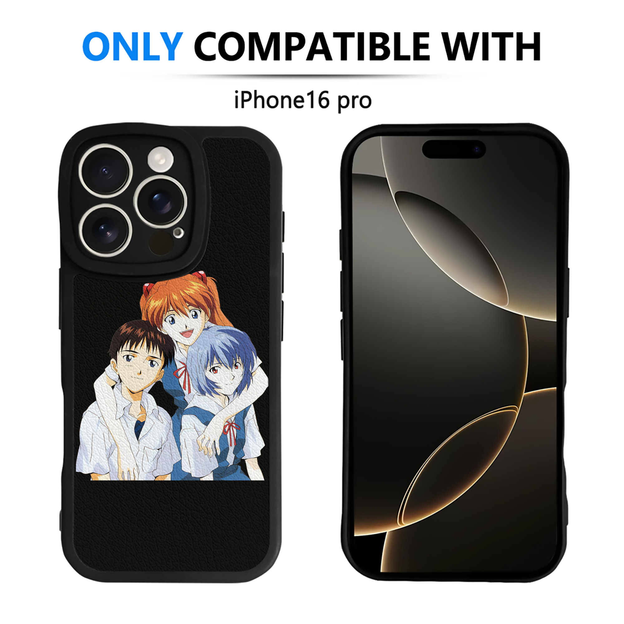（画像用） EVA 新世紀エヴァンゲリオン 【iPhone 16シリーズ対応】シリコンスマホケース（レザー調） 材質：シリコン
